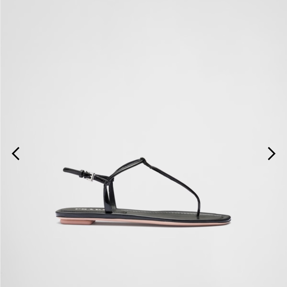 Prada patent leather thong sandals -AUTHENTIC - Picture 3 of 10